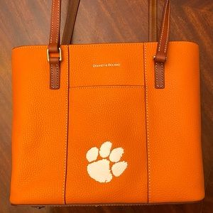 NCAA Clemson Small Lexington Dooney & Bourke Purse with Dust Cover